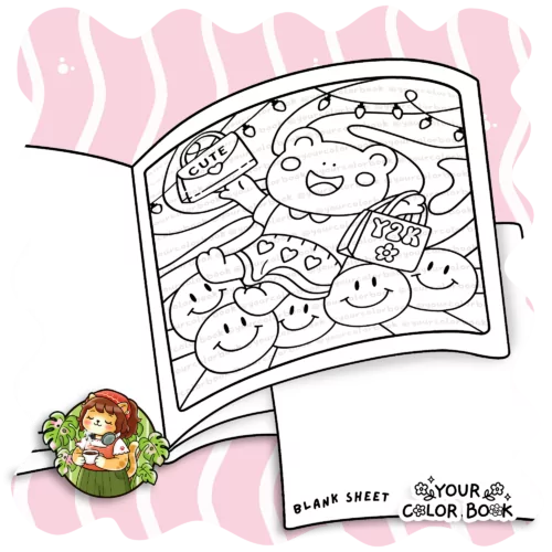 Groovy Friends Coloring Book - Adorable Animal Friends in Funky Outfits Coloring Pages