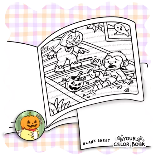 Halloween Crimes Coloring Book - Spooky Criminals Coloring Pages