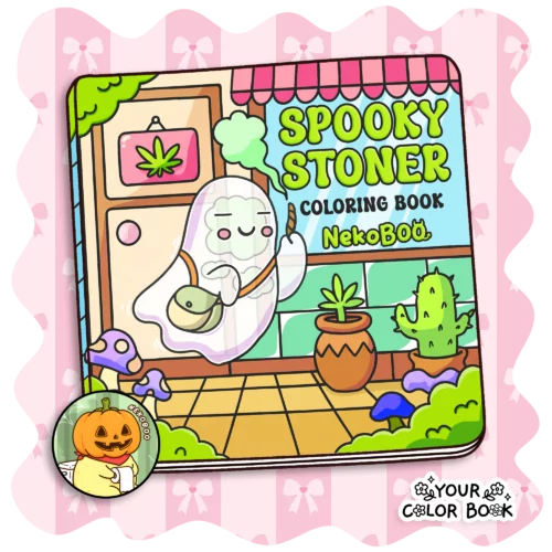 Spooky Stoner Coloring Book - Cute & Trippy Coloring Pages