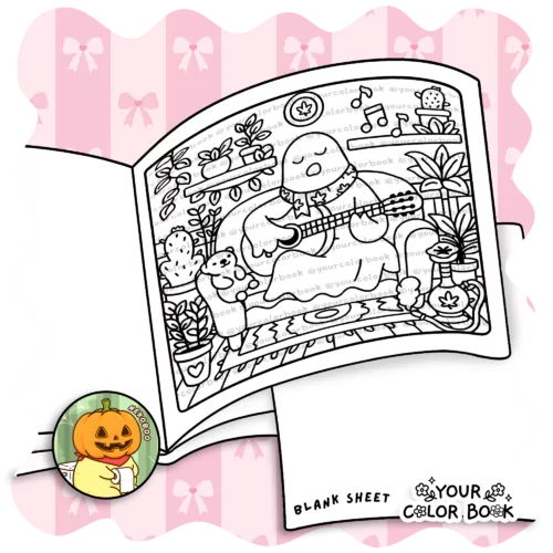 Spooky Stoner Coloring Book - Cute & Trippy Coloring Pages