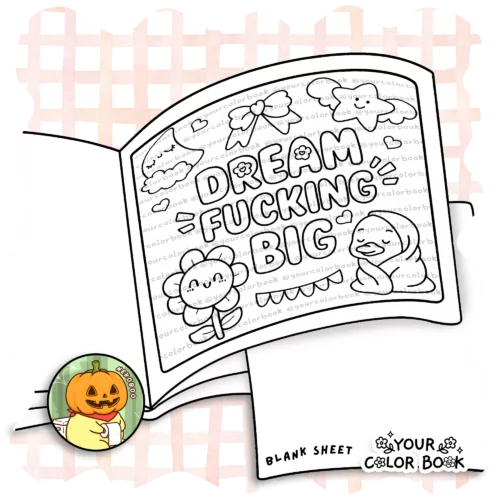 Sweary Coloring Book - Cursing Quotes & Sassy Patterns Coloring Pages