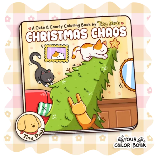 Christmas Chaos Coloring Book - Funny Coloring Pages with Silly Animal Characters