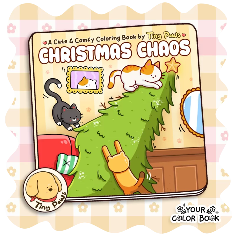 Christmas Chaos Coloring Book - Funny Coloring Pages with Silly Animal Characters