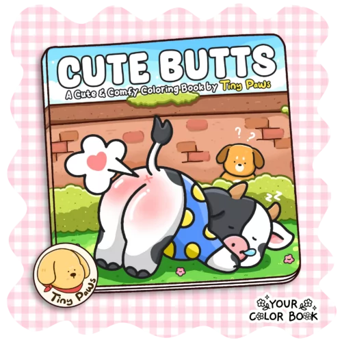 Cute Butts Coloring Book by Pawla Peta - Funny Animals Coloring Pages