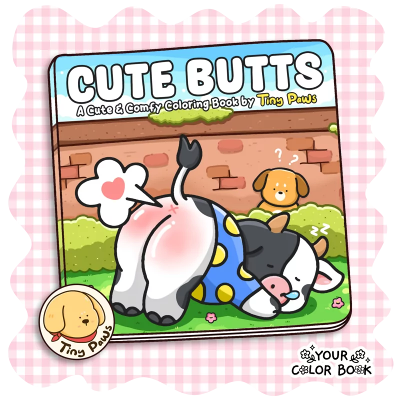 Cute Butts Coloring Book by Pawla Peta - Funny Animals Coloring Pages