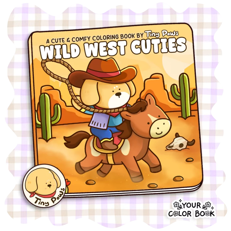 Wild West Cuties Coloring Book - Funny Animals Coloring Pages