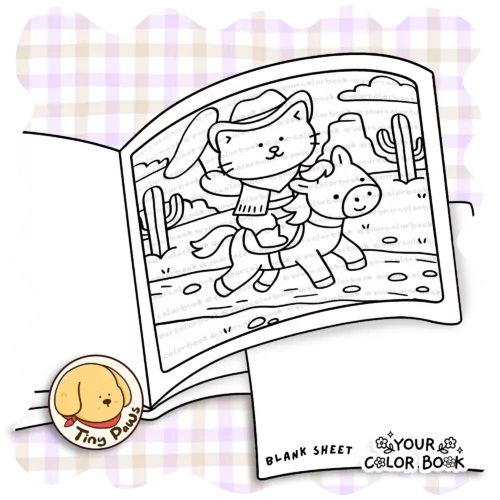 Wild West Cuties Coloring Book - Funny Animals Coloring Pages